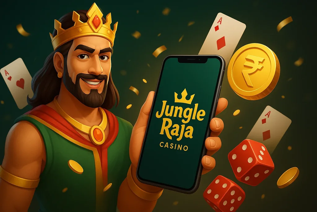 JungleRaja mobile app preview on smartphone in India