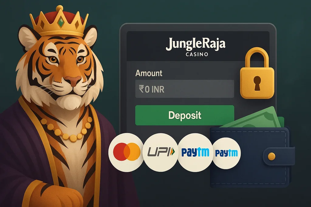 Indian payment options for JungleRaja casino deposits and withdrawals