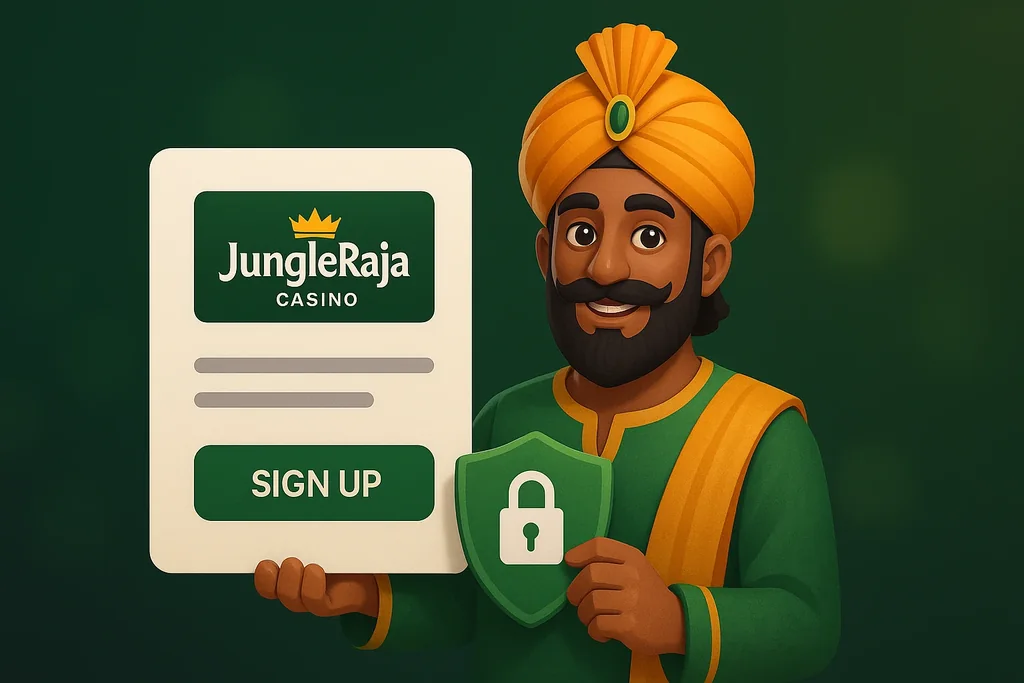 JungleRaja India registration form on mobile and desktop