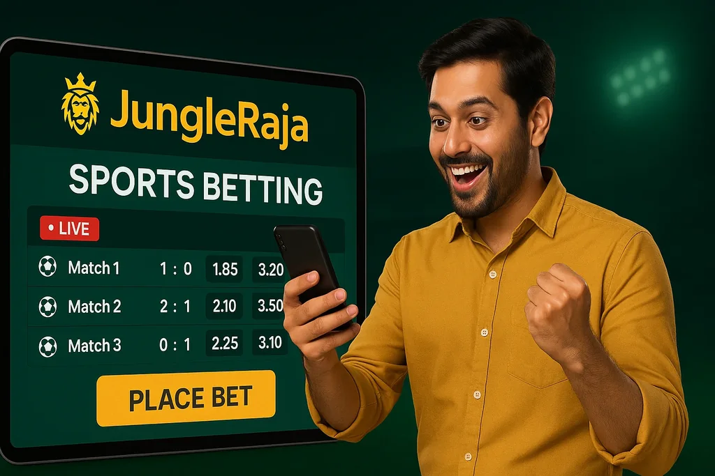 JungleRaja Virtual Sports betting interface for Indian players