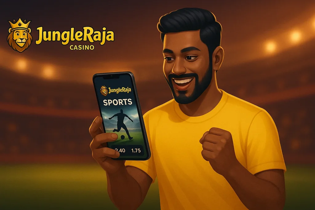 JungleRaja mobile sports betting interface for Indian players